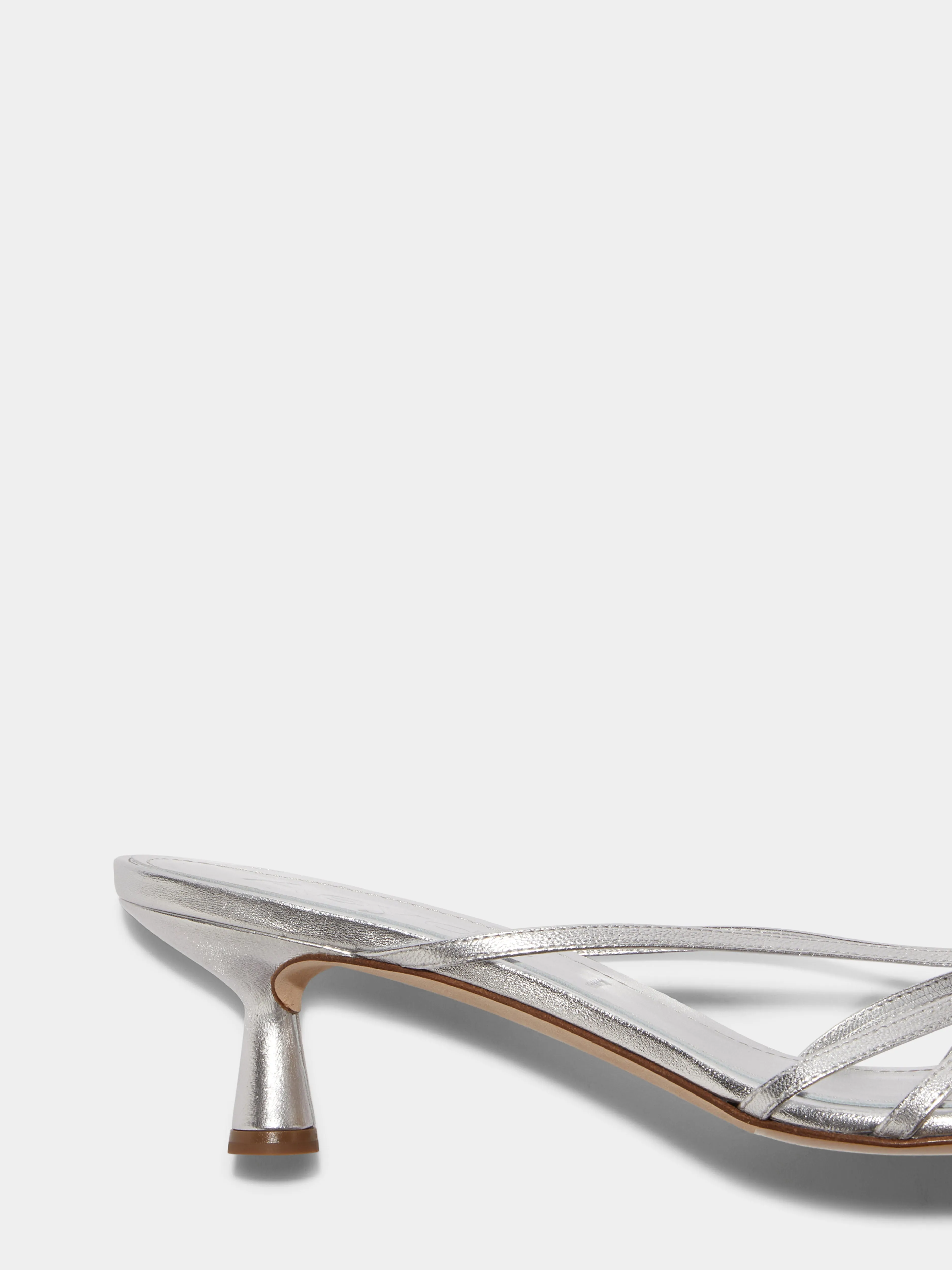 Abby Leather Mules Soft Insole Cozy Heels