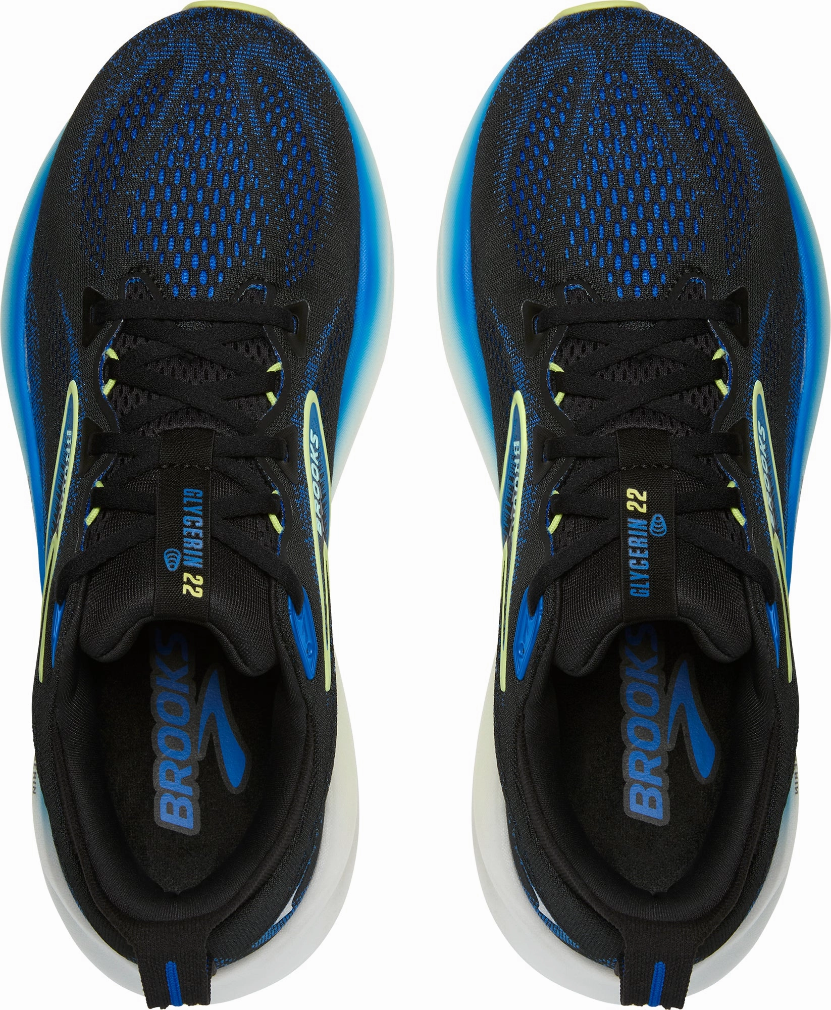 Brooks Glycerin 22 Mens Running Shoes - Black QuickDryFabric