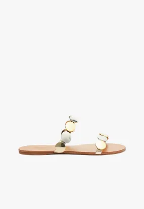 Acacia Platina Leather Sandal Wide Strap