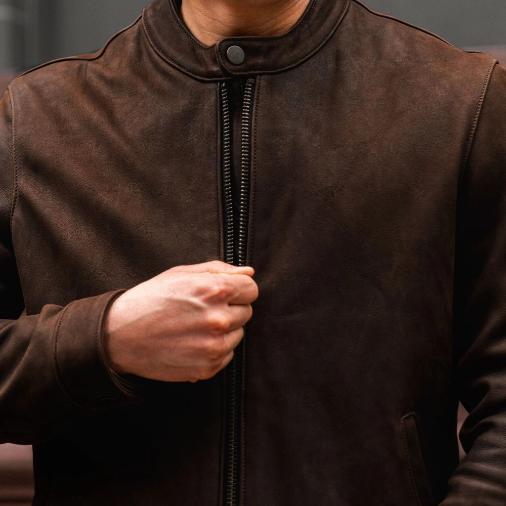Racer Jacket | Tobacco (Brass Hardware) Wind Chill
