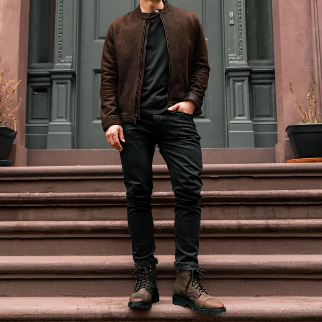 Racer Jacket | Tobacco (Brass Hardware) cruelty - free