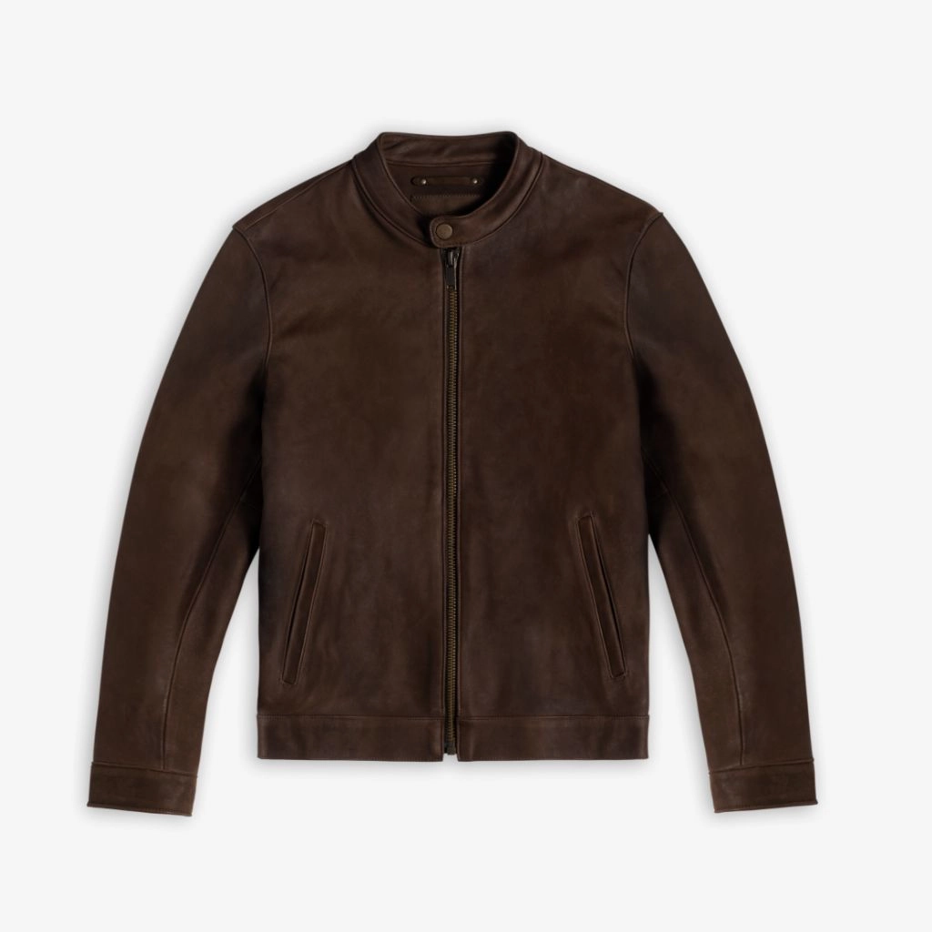 cyclist Racer Jacket | Tobacco (Brass Hardware)