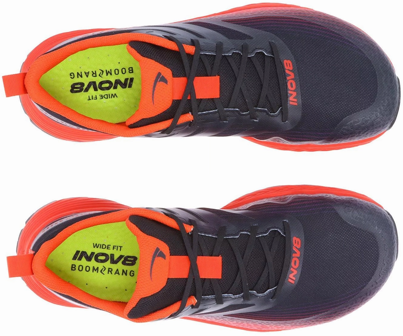 Lightweight Mesh Materials Inov8 TrailFly Speed WIDE FIT Mens Trail Running Shoes - Black