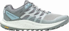 Merrell Antora 3 Womens Trail Running Shoes - Blue Comfort - driven Ankle support sleeve