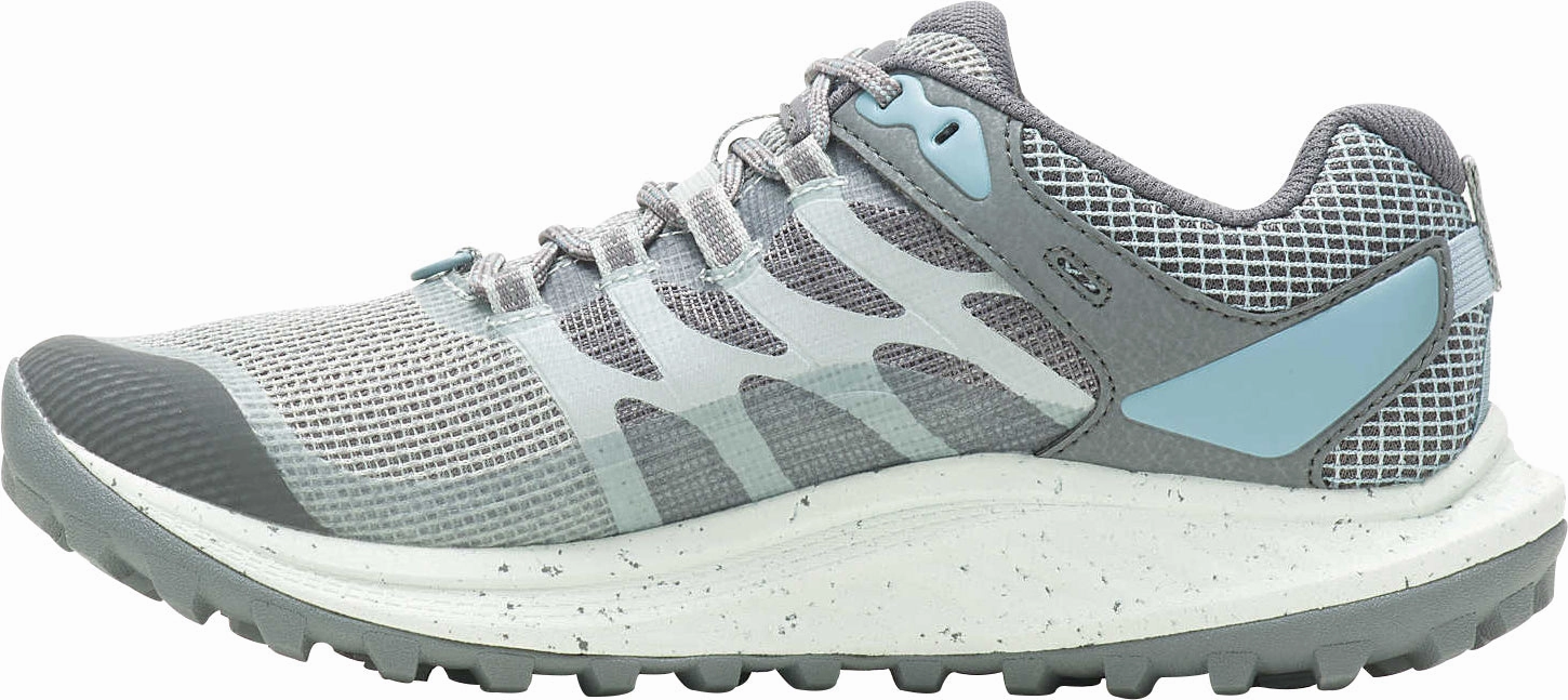 Quick - dry shoes wide - fit running gear Merrell Antora 3 Womens Trail Running Shoes - Blue
