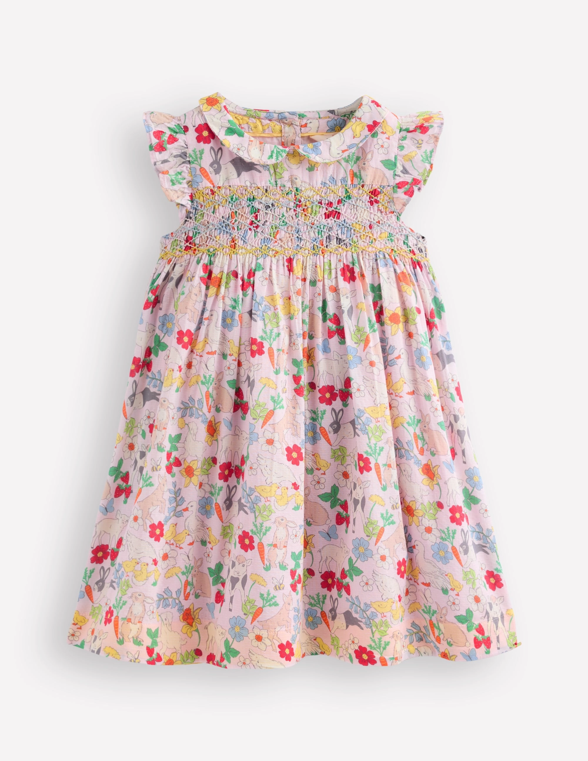 Versatile party outfit Adeline Smocked Dress-Lilac Spring Meadow