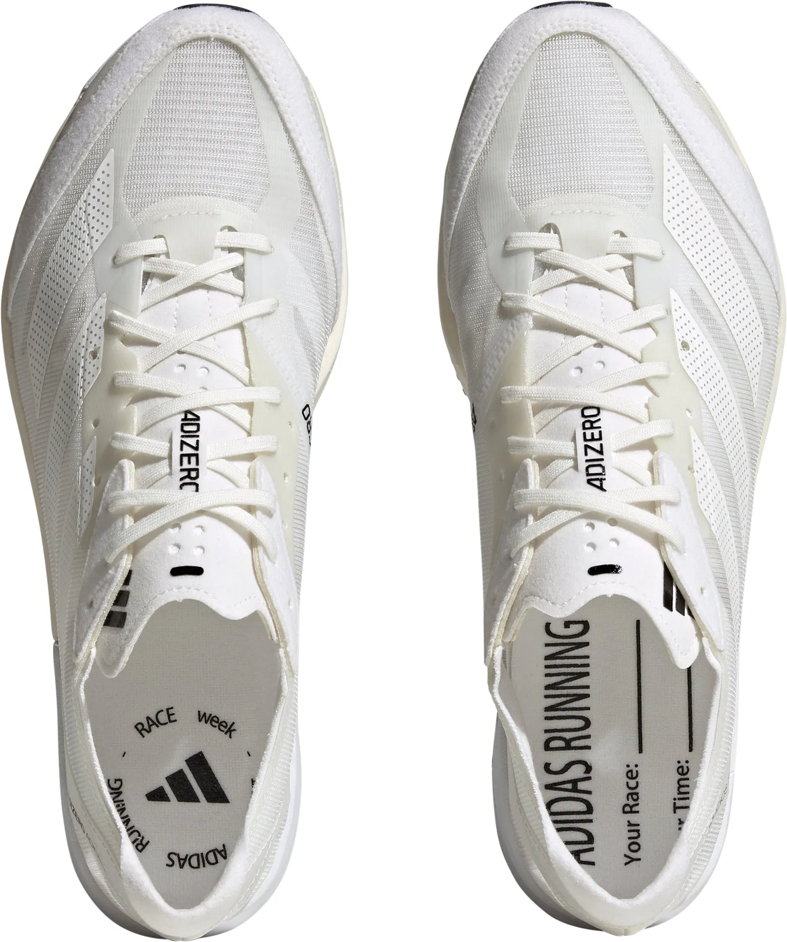 adidas Adizero Adios 7 Mens Running Shoes - White Flexible Outsole Design Trail Walk