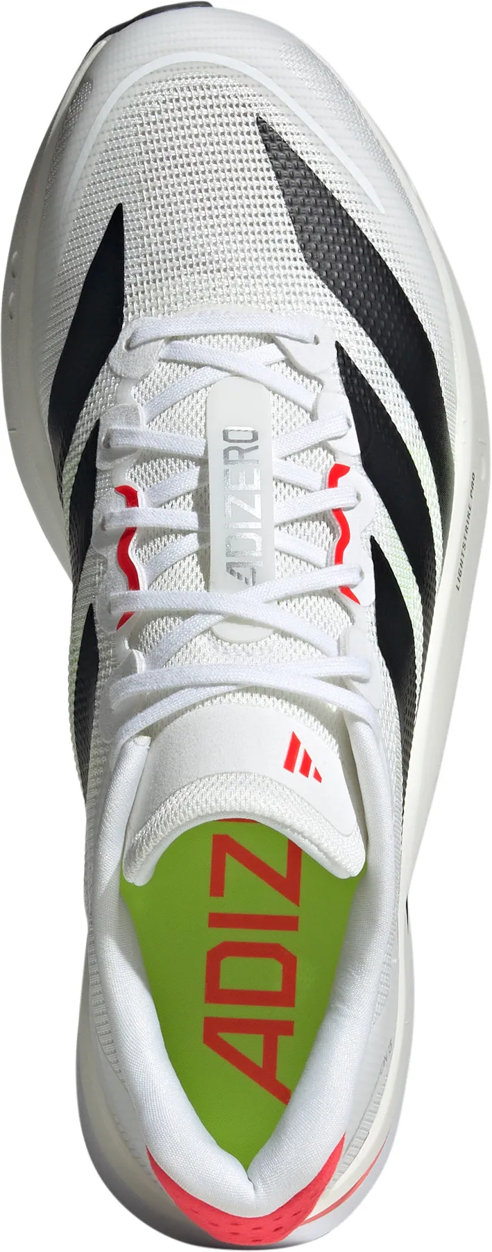 adidas Adizero Boston 13 Mens Running Shoes - White foot - cushioning running shoes