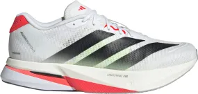adidas Adizero Boston 13 Mens Running Shoes - White Reinforced Lace Holes
