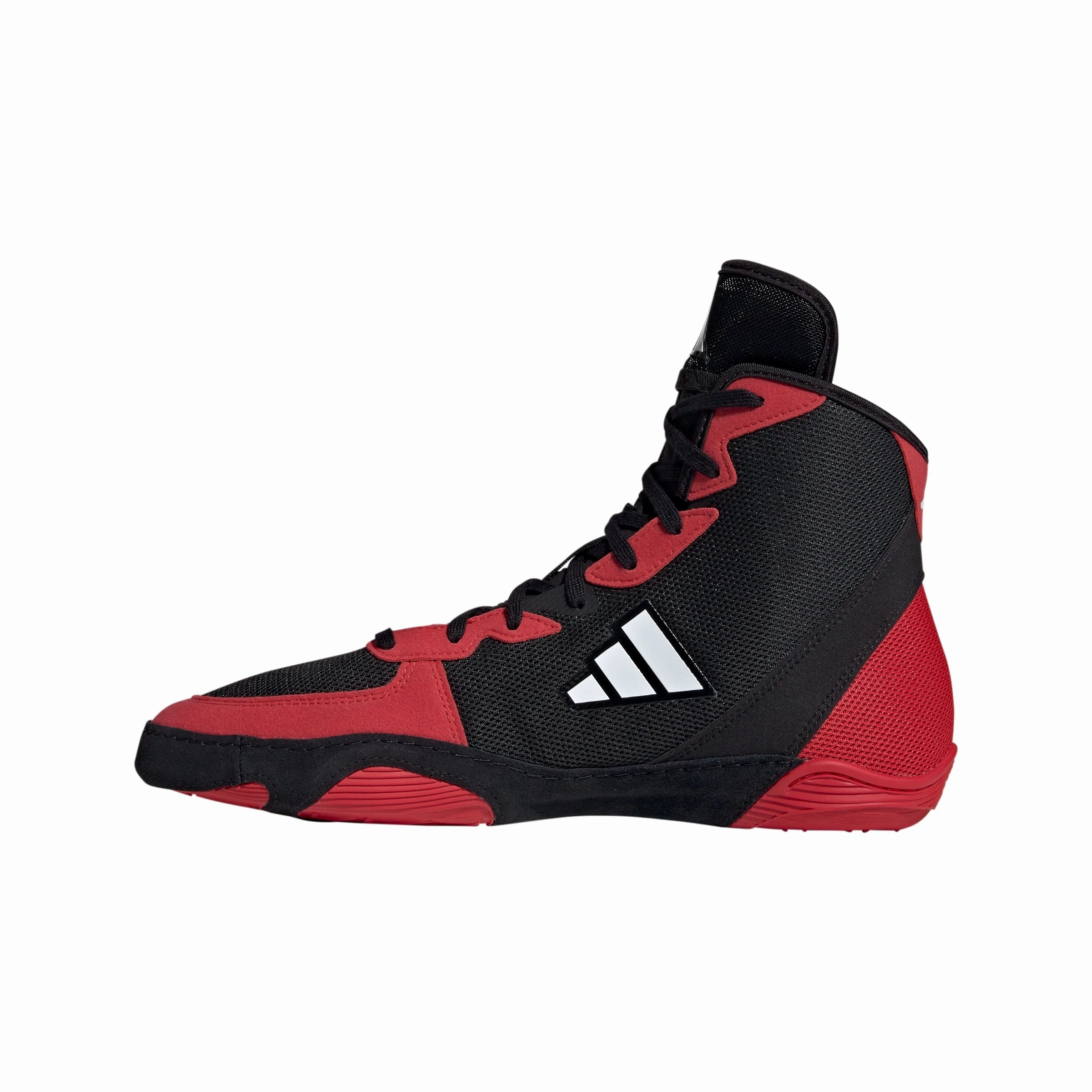 adidas Adizero 2024 Wrestling Shoes Black & Red Slip Resistant Stylish Explorer Protective Design
