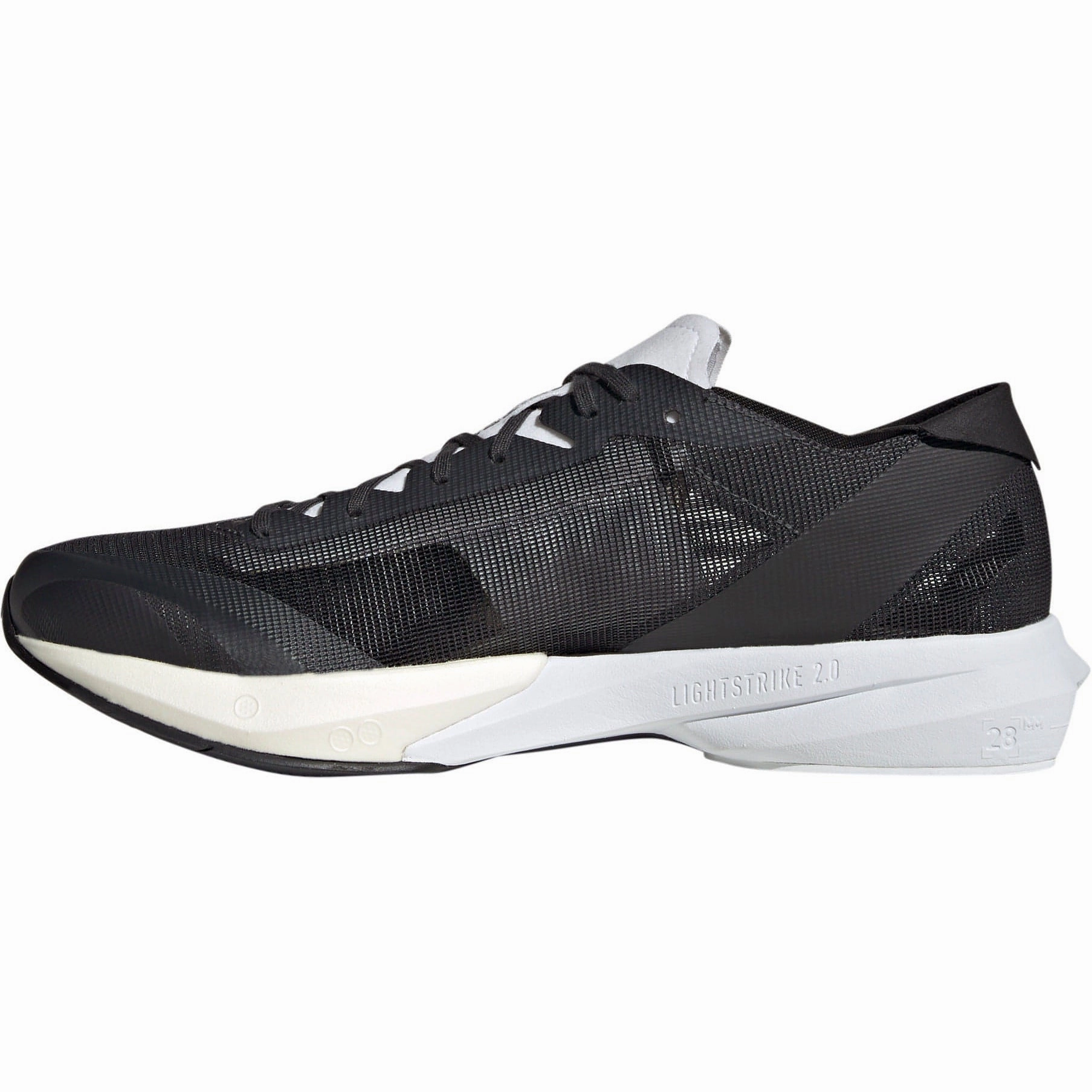 efficient movement wide - toe - box adidas Adizero Adios 8 Mens Running Shoes - Black