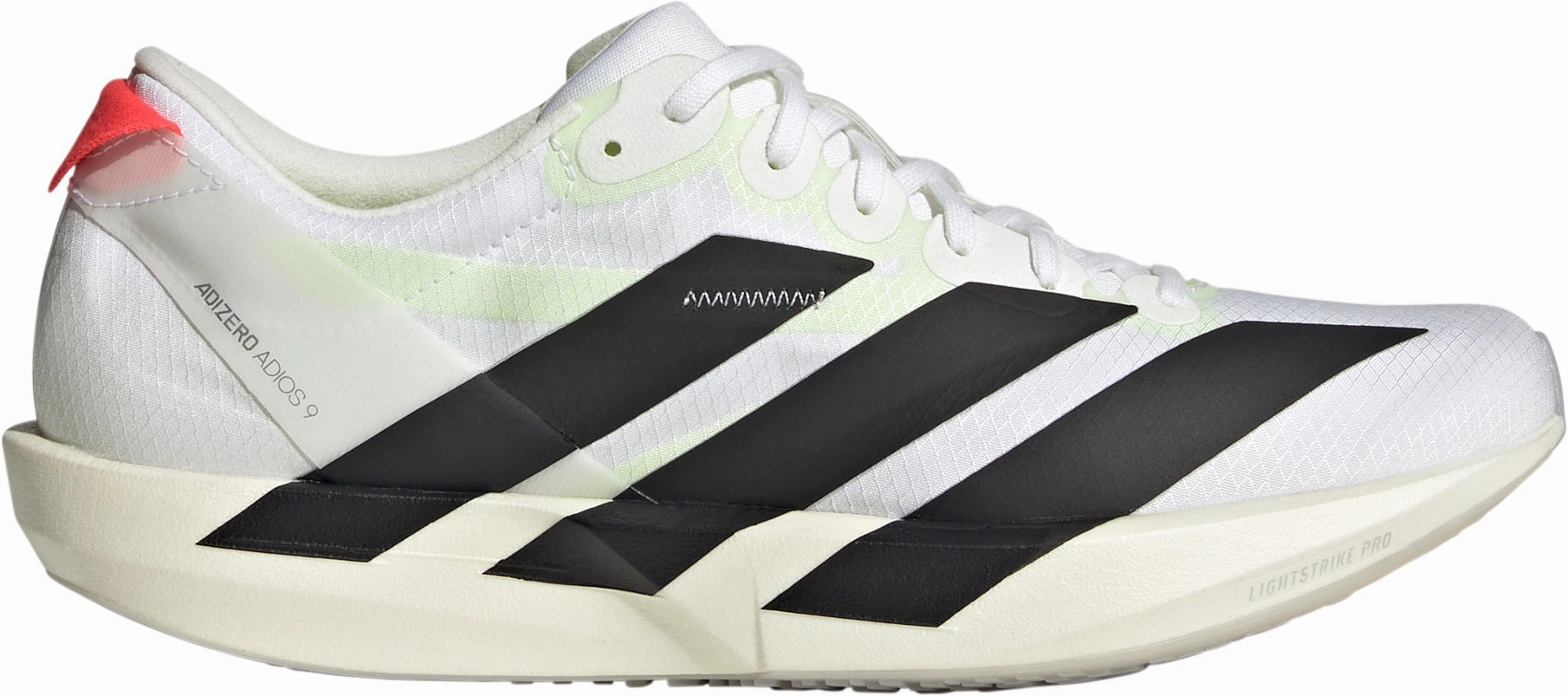 adidas Adizero Adios 9 Womens Running Shoes - White neutral - arch shoe help indoor track running shoe employment