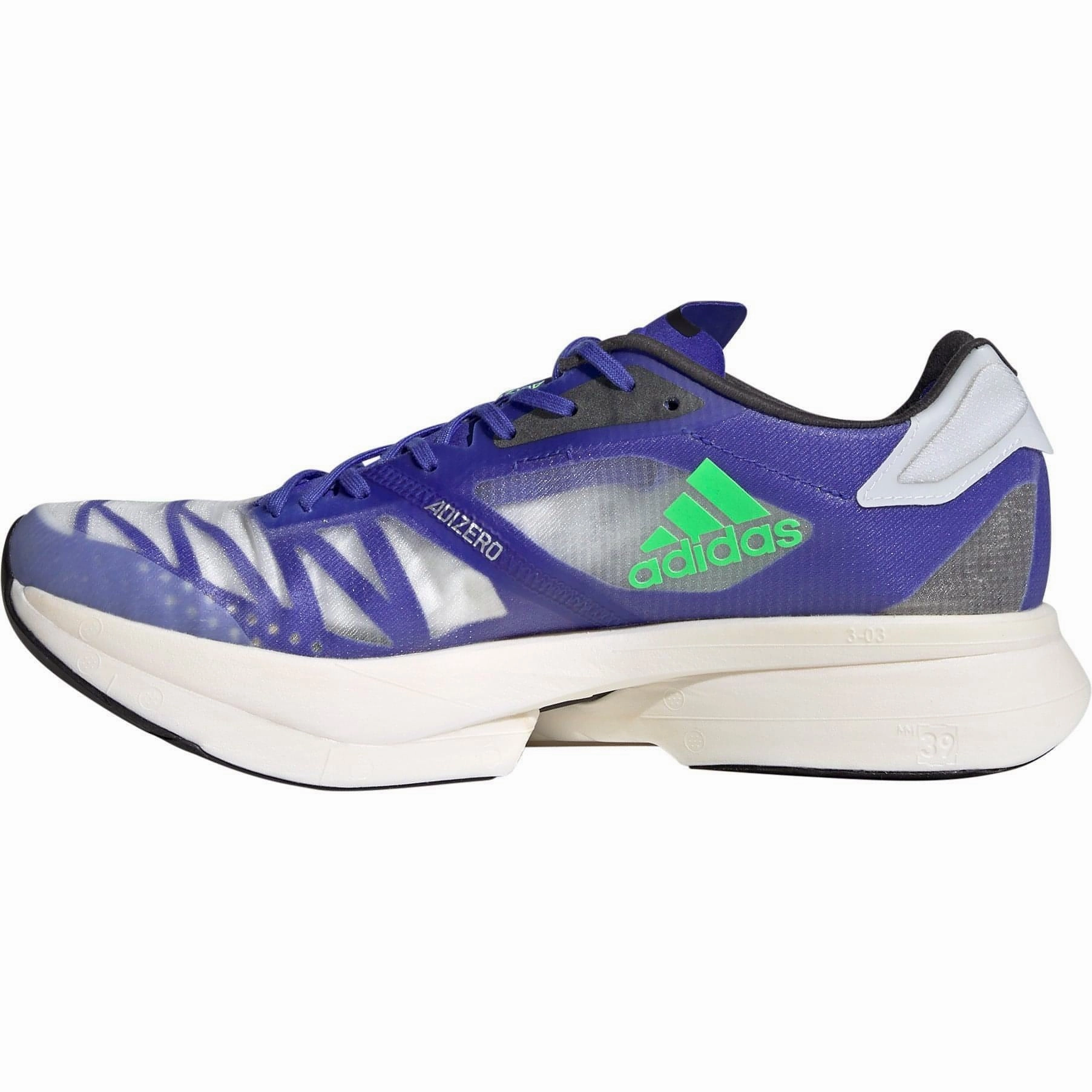 adidas Adizero Adios Pro 2 Running Shoes - Blue Toe Bumper running in a cliff area shoes