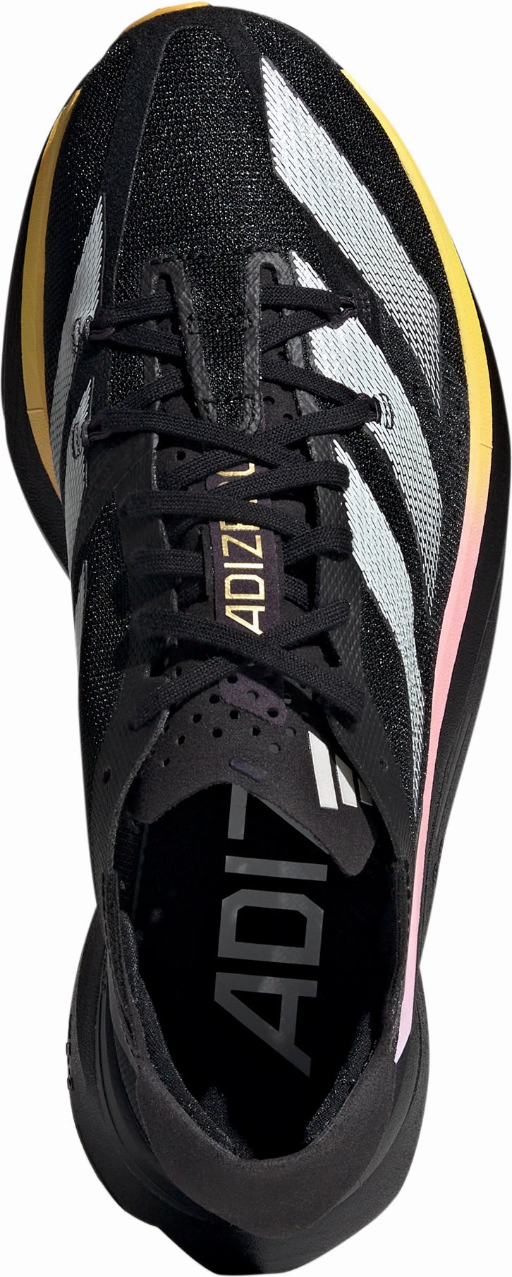 Airflow Optimized Design running on a treadmill at the gym shoes adidas Adizero Adios Pro 3 Womens Running Shoes - Black