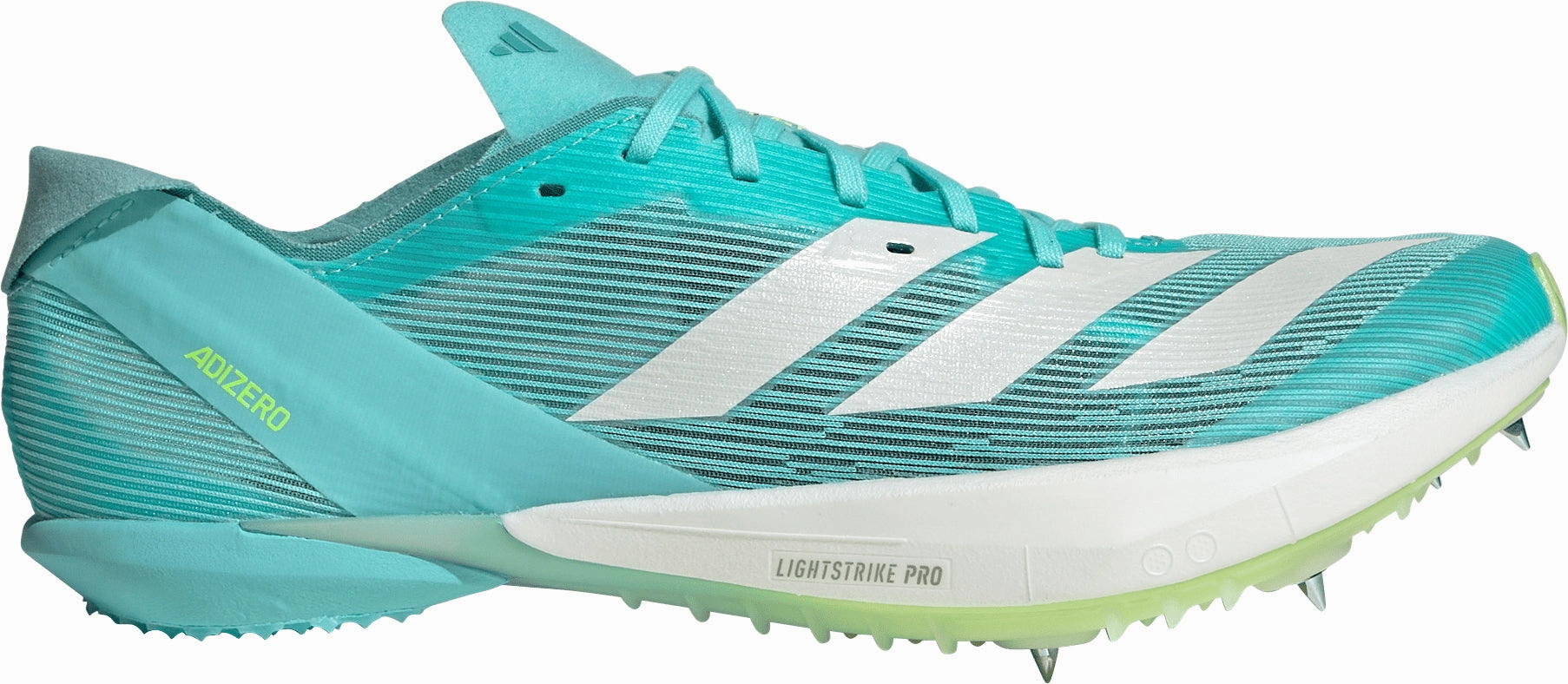 adidas Adizero Ambition Running Spikes - Green padded interior shoes Easy on