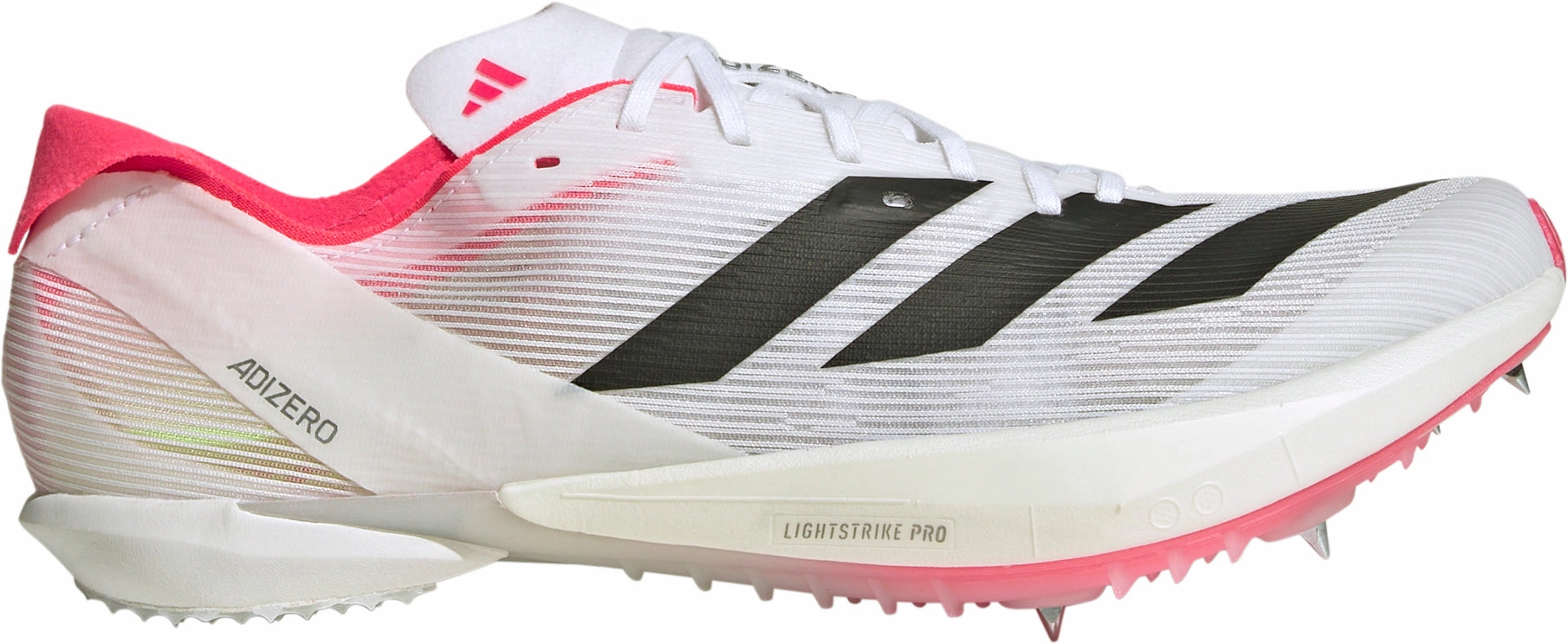 running for social interaction Temperature Regulating Tech adidas Adizero Ambition Running Spikes - White