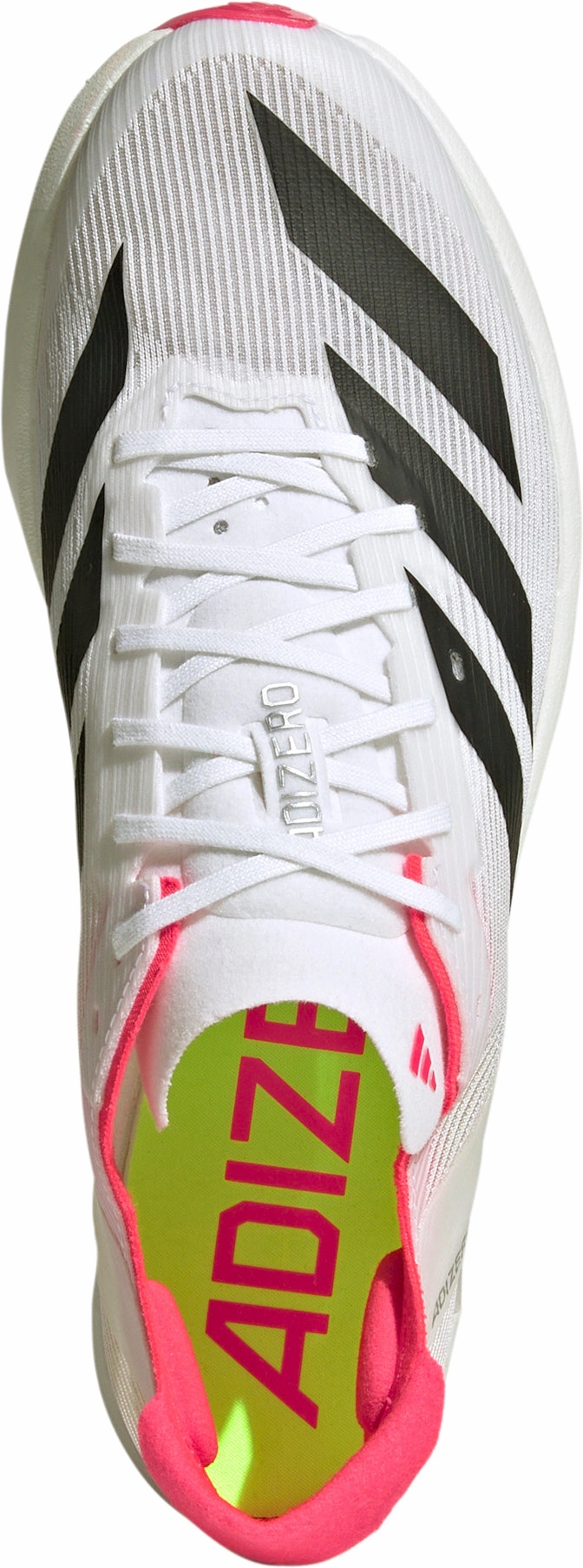 fitness competition Hyperbolic Lacing Configuration adidas Adizero Ambition Running Spikes - White