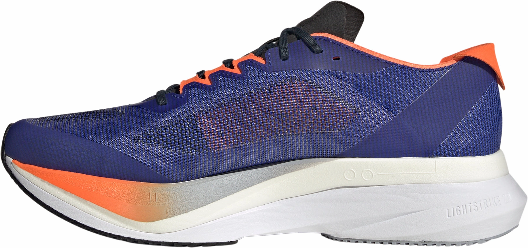 adidas Adizero Boston 12 Mens Running Shoes - Blue smooth shoes concrete - running shoes