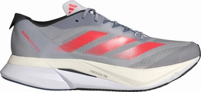 Breathable - mesh toe - strap shoes adidas Adizero Boston 12 Mens Running Shoes - Grey