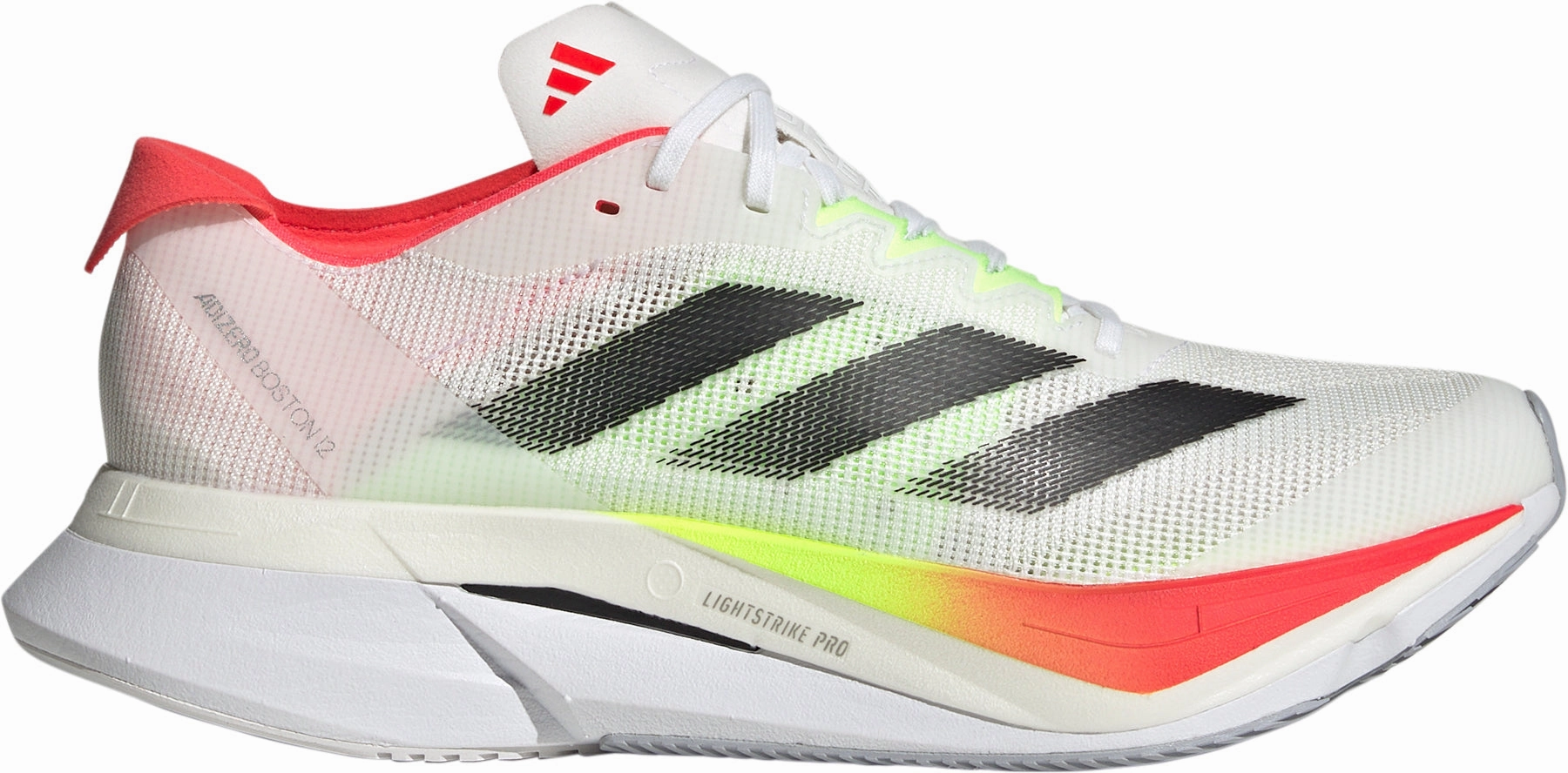 FoamMidsole Torsion Guide adidas Adizero Boston 12 Womens Running Shoes - White