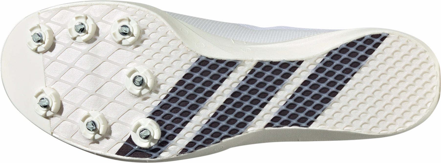 logo - hooked - and - looped shoes Anatomic Heel Support adidas Adizero Long Jump Field Event Spikes - White