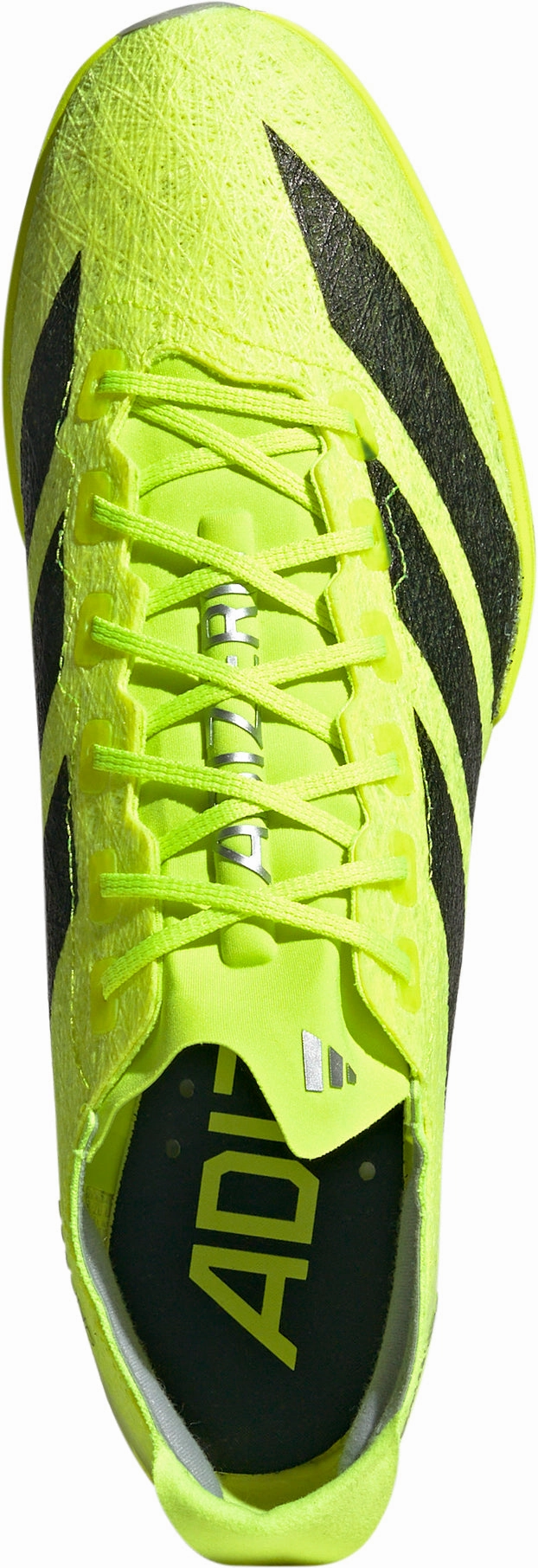 pronated foot shoe correction Transparent Monofilament Layers adidas Adizero Prime SP 3 Strung Running Spikes - Yellow