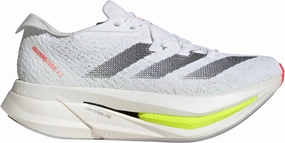 adidas Adizero Prime X 2.0 Strung Running Shoes - White sprinter's shoe preference fartlek - running shoes