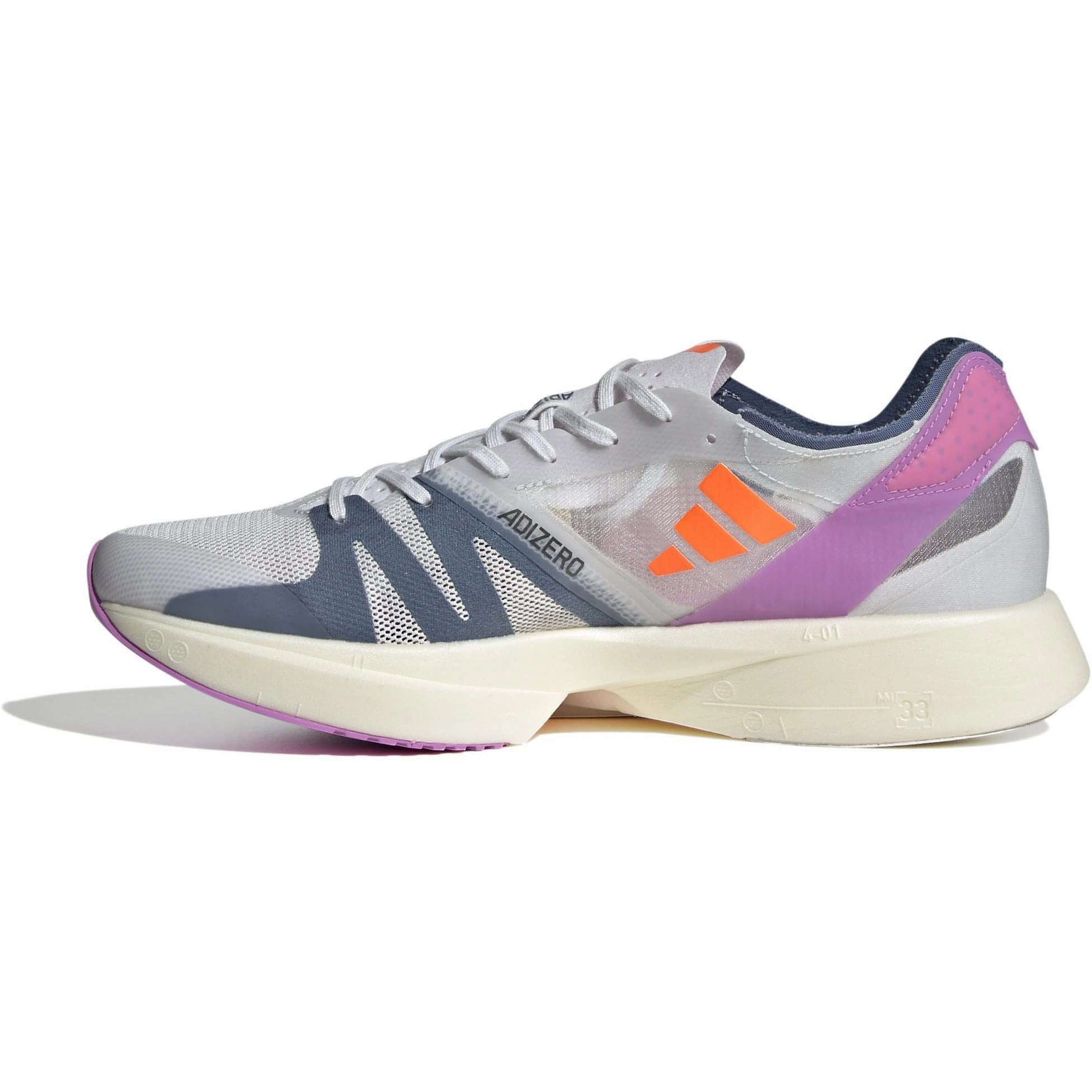 winter - suitable adidas Adizero Takumi Sen 8 Running Shoes - Grey