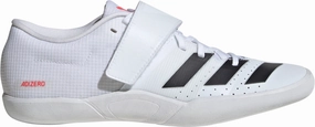 adidas Adizero Throws Field Event Spikes - White rubber - outsole - traction - grip shoes Wide toe box