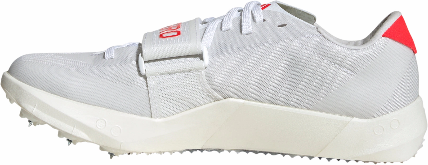 adidas Adizero Triple Jump / Pole Vault Field Event Spikes - White Comfortable foot wrap adjustable - design shoes