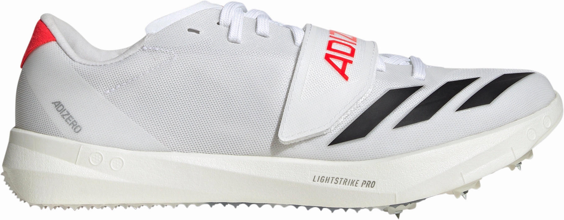 adidas Adizero Triple Jump / Pole Vault Field Event Spikes - White high - visibility shoes outdoor track running option