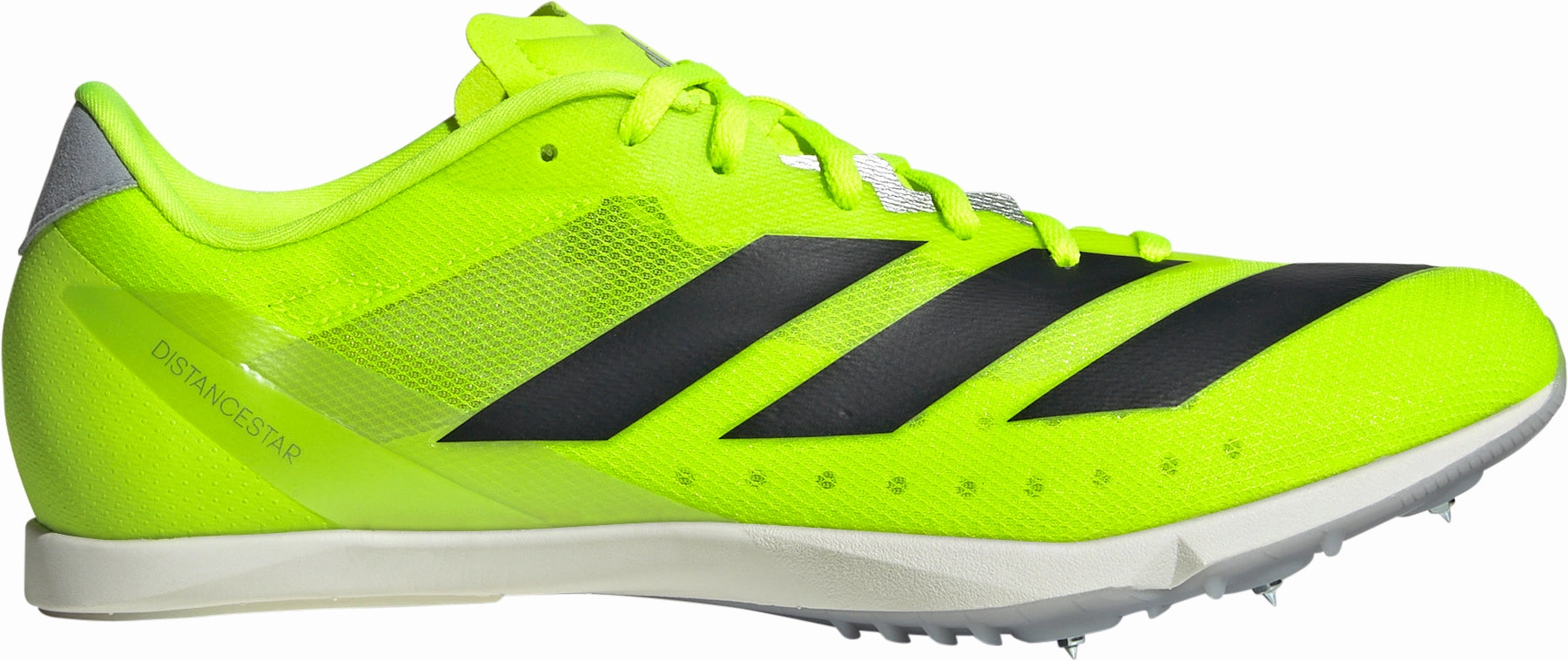 adidas Distancestar Running Spikes - Yellow Multi Directional Grip