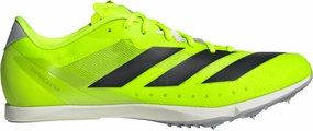 adidas Distancestar Running Spikes - Yellow Multi Directional Grip