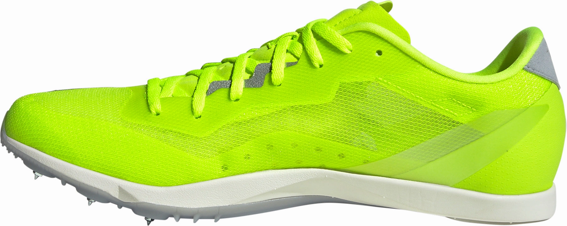 adidas Distancestar Running Spikes - Yellow Vegan Friendly Materials Energy Returning Midsole