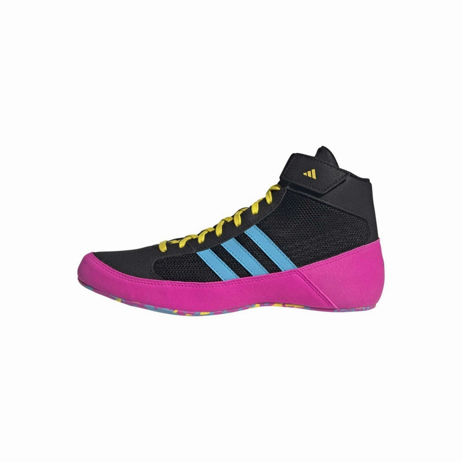 Italian Glam adidas HVC Wrestling Shoes MMA Boxing Boots Havoc Trainers Mens Black Cyan