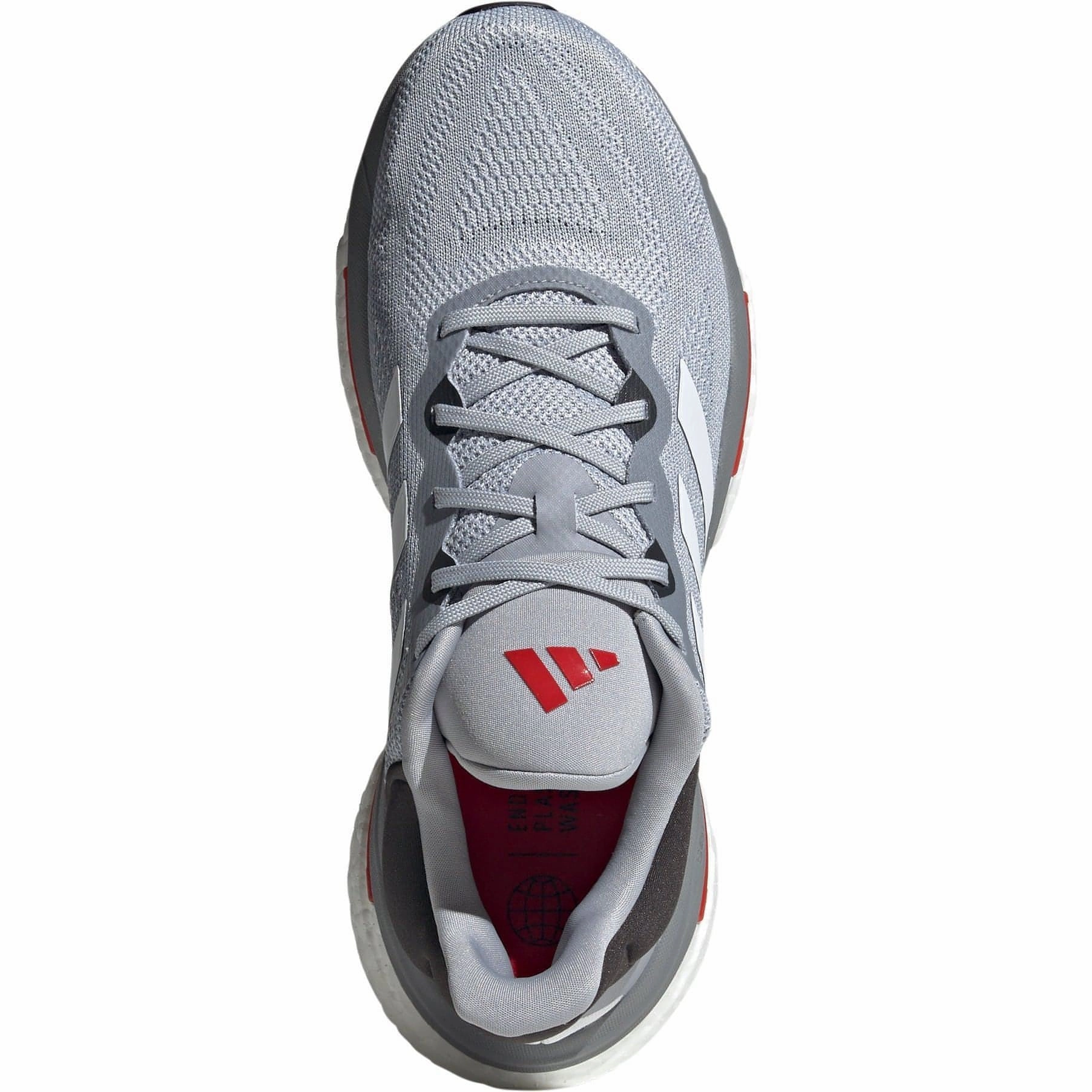 adidas SolarGlide 6 Mens Running Shoes - Grey Perimeter Bracing Sports Footwear