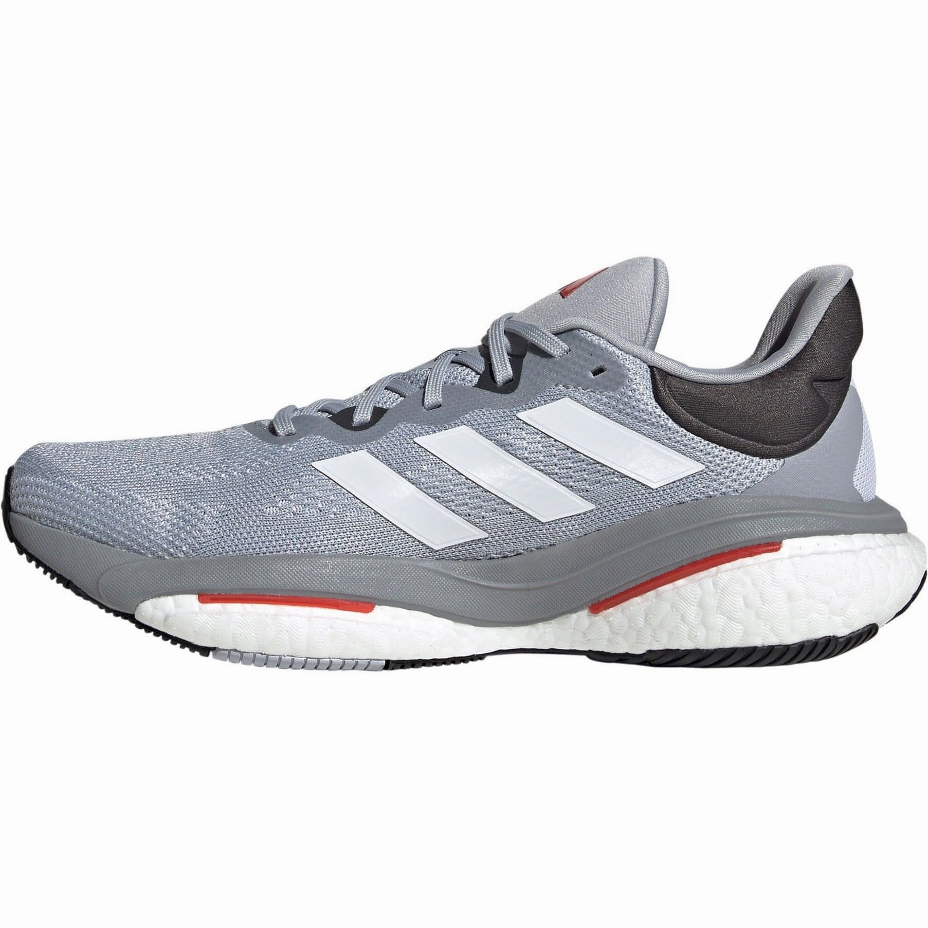thick insole shoes soft - foam sole shoes adidas SolarGlide 6 Mens Running Shoes - Grey