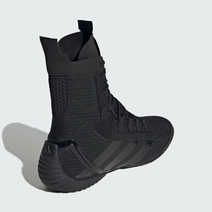 french chic adidas Speedex 23 Boxing Boots Mens Black Shoes