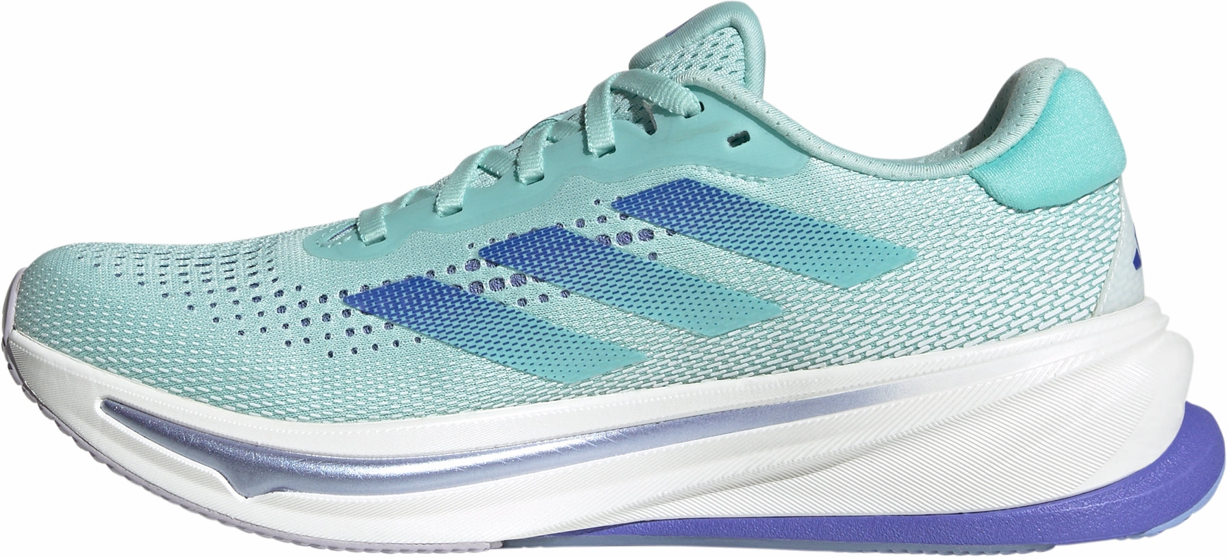 adidas Supernova Rise Womens Running Shoes - Green Adaptive Midsole Geometry Neutral Footbed