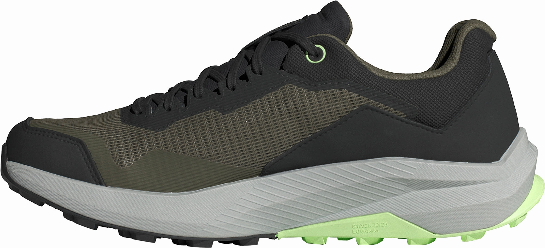 cork insole shoes adidas Terrex Trail Rider GORE-TEX Mens Trail Running Shoes - Green