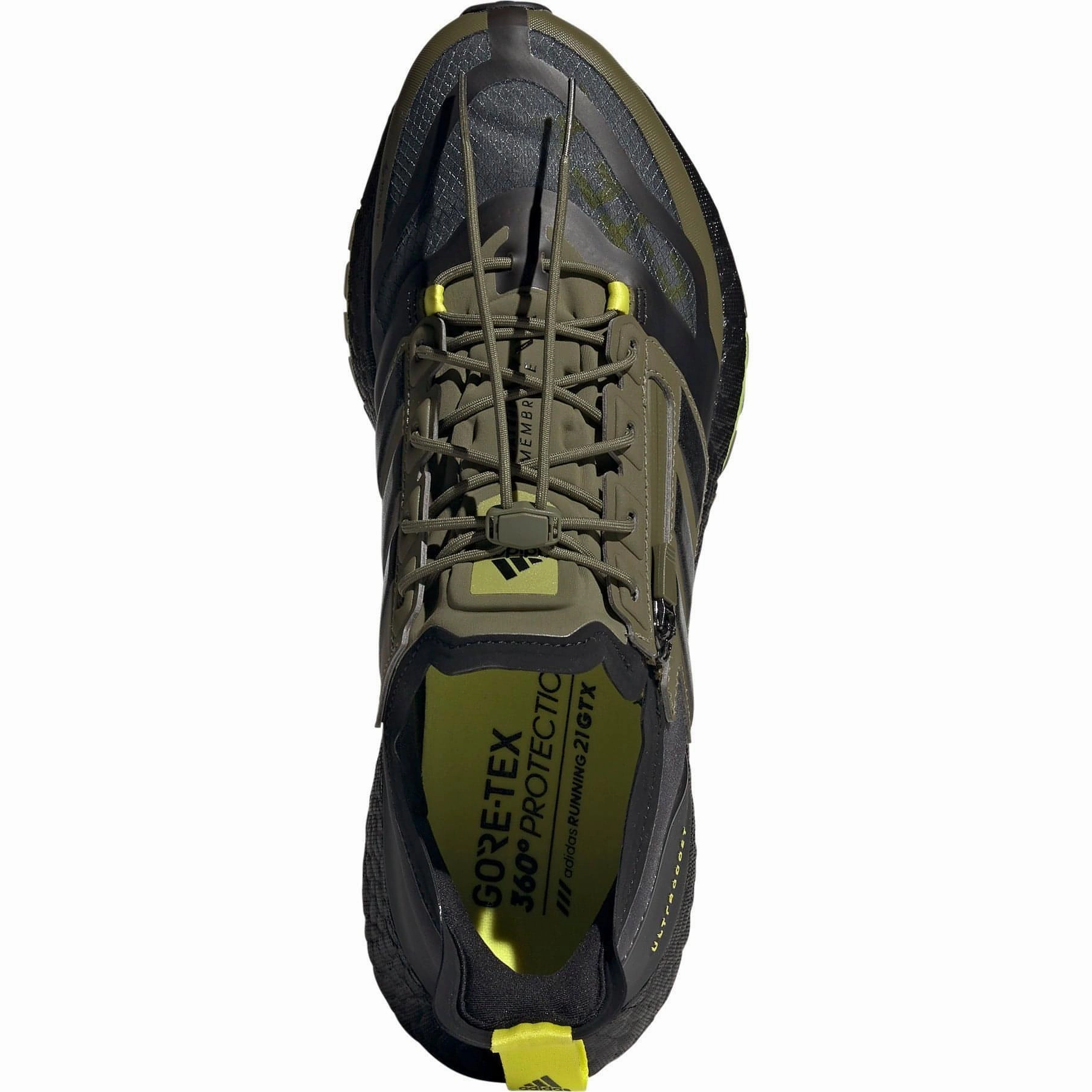 breathable - straps adidas Ultra Boost 21 GORE-TEX Mens Running Shoes - Green