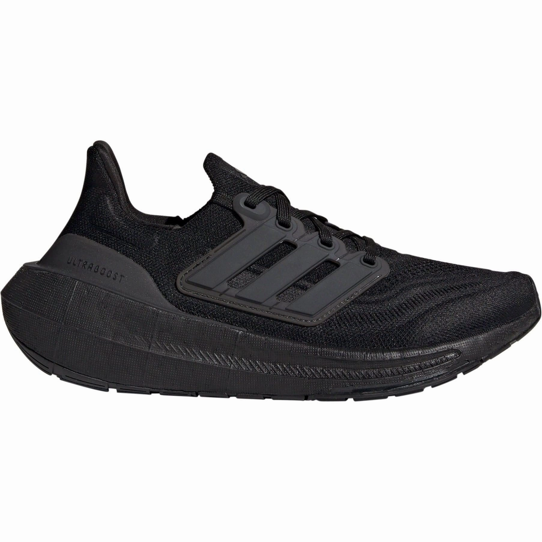 running for competition shoes Rocker Sole Shape adidas Ultra Boost Light Womens Running Shoes - Black