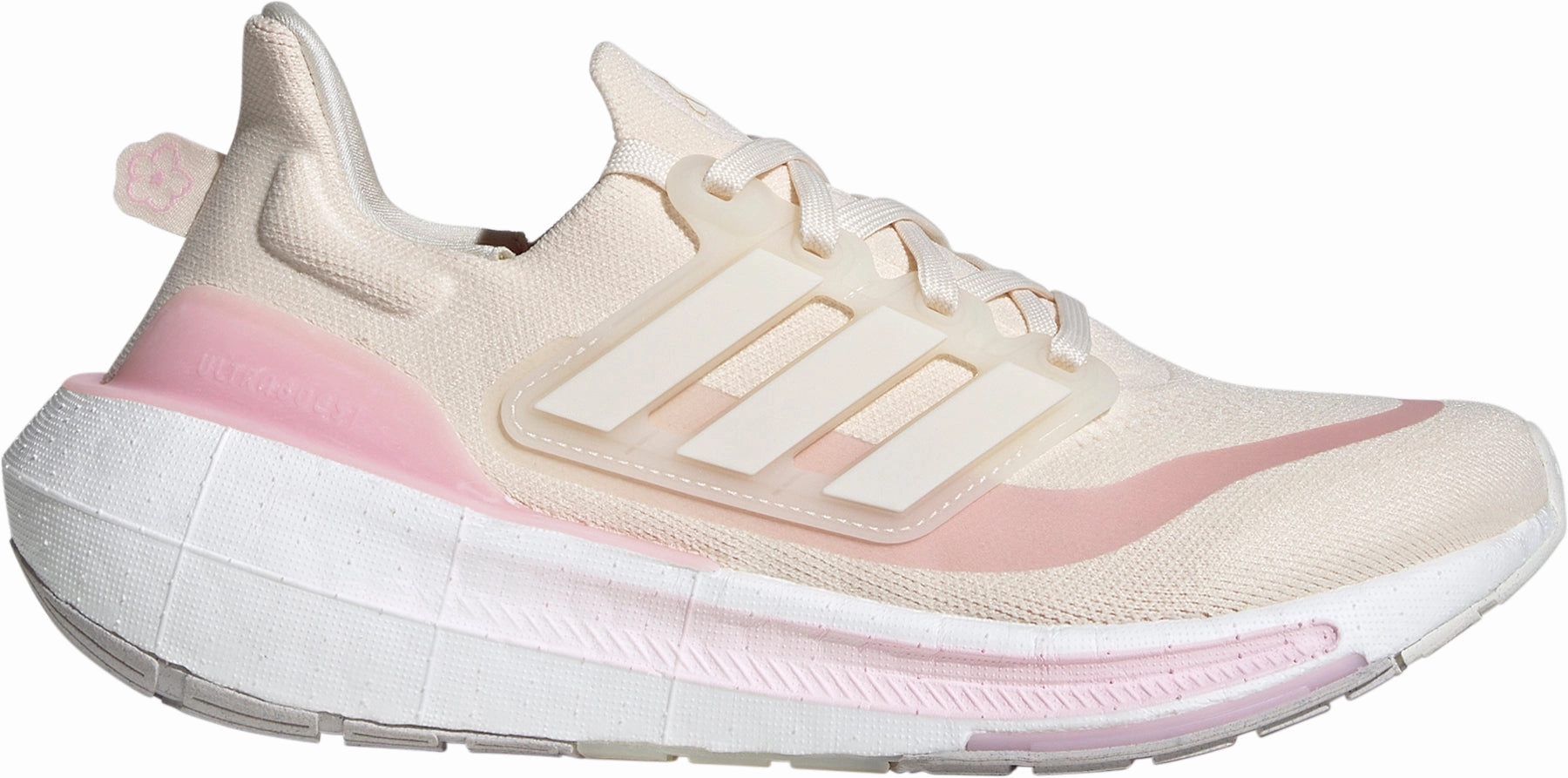 Micro Adjustment Lacing System adidas Ultra Boost Light Womens Running Shoes - Pink