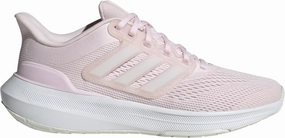 adidas Ultrabounce Womens Running Shoes - Pink Leather Luxury running with a Velcro closure