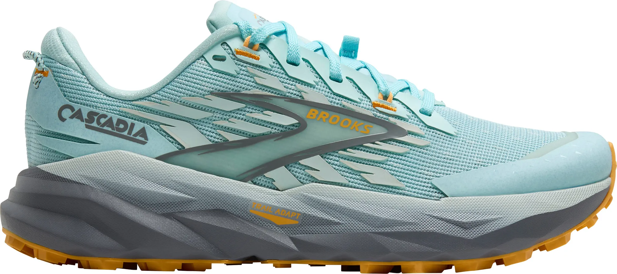 running in multi - lane tracks shoes Brooks Cascadia 19 Womens Trail Running Shoes - Blue