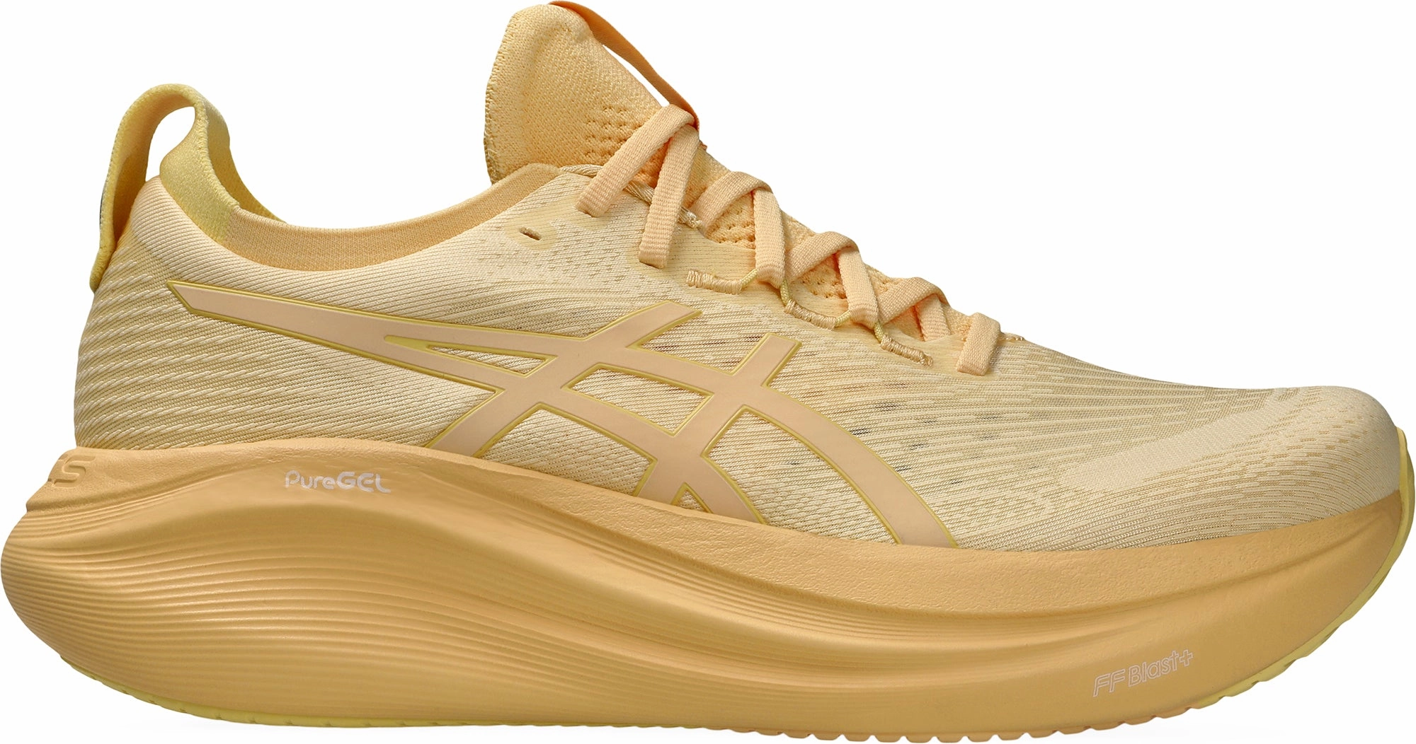 Flexible Heel Cup Asics Gel Nimbus 27 Lite-Show Mens Running Shoes - Orange