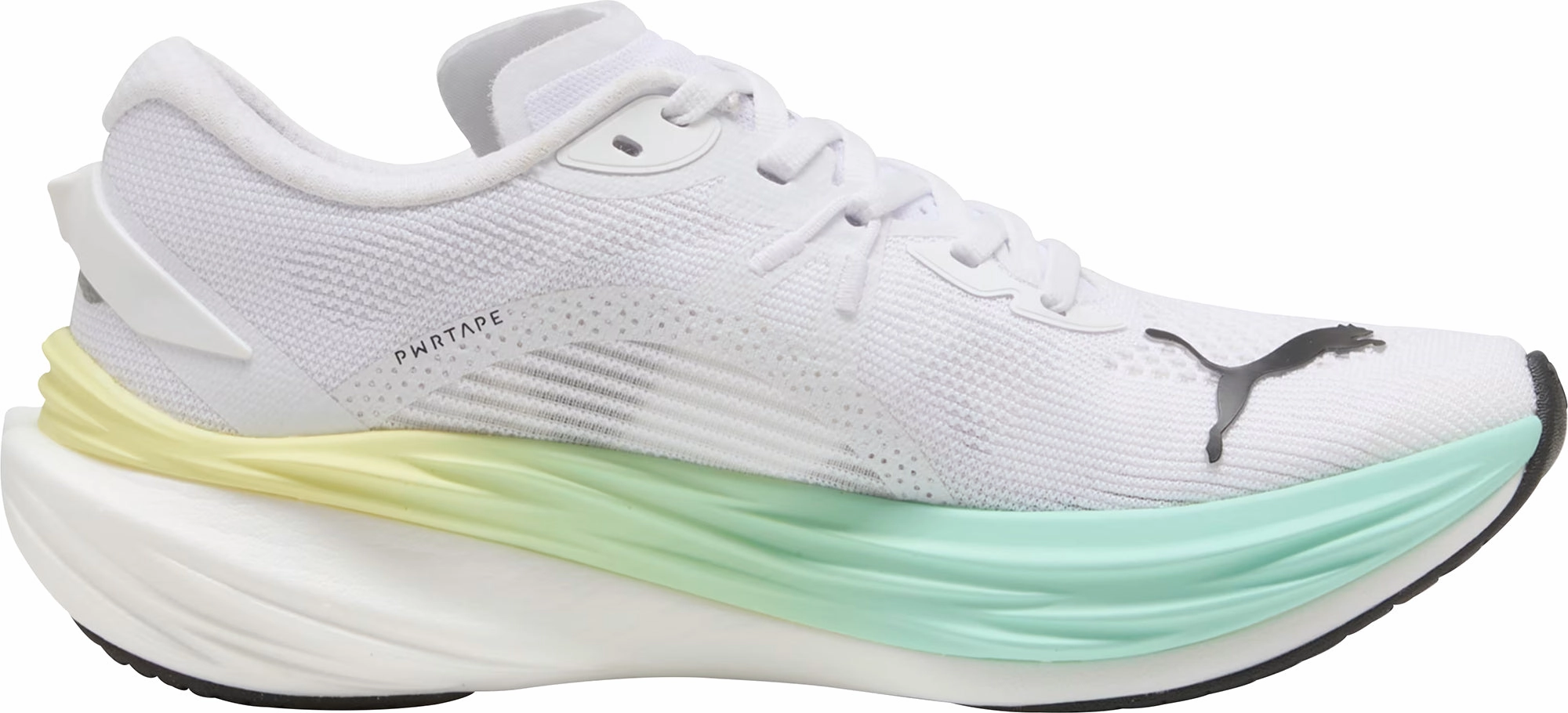 Energy Transfer Plate Puma Deviate Nitro 3 Womens Running Shoes - White