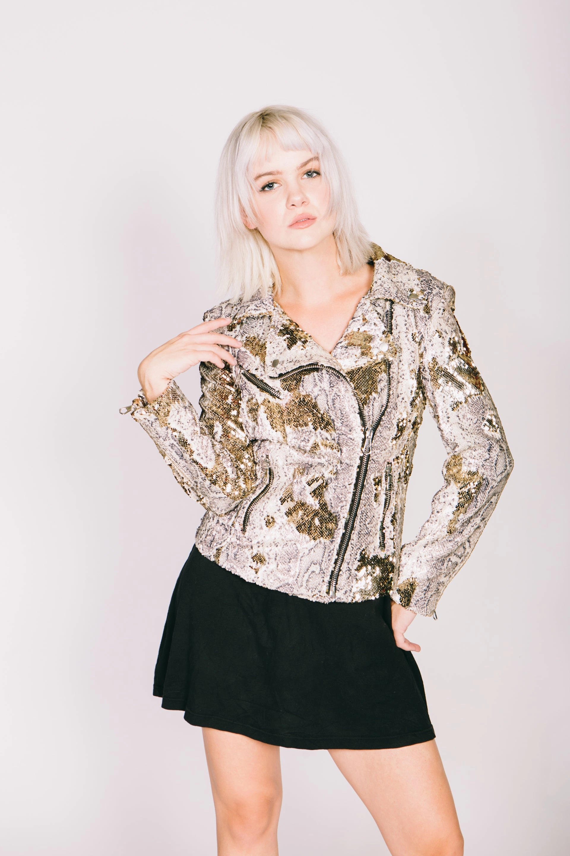 popular in Asia suitable for video shooting Any Old Iron Snake Moto Jacket