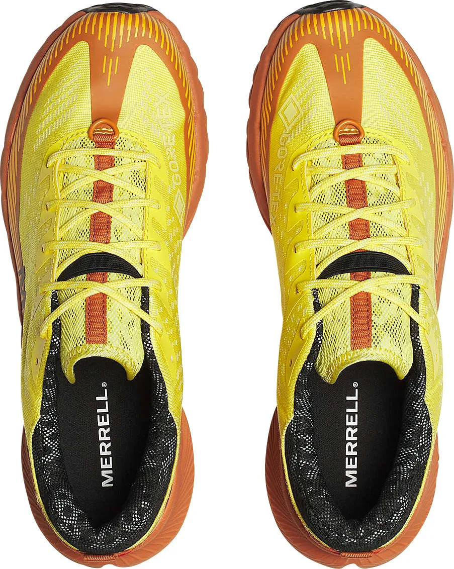 Merrell Agility Peak 5 GORE-TEX Mens Trail Running Shoes - Yellow running shoes for beginner female runners