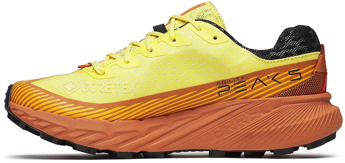 energy - return Merrell Agility Peak 5 GORE-TEX Mens Trail Running Shoes - Yellow